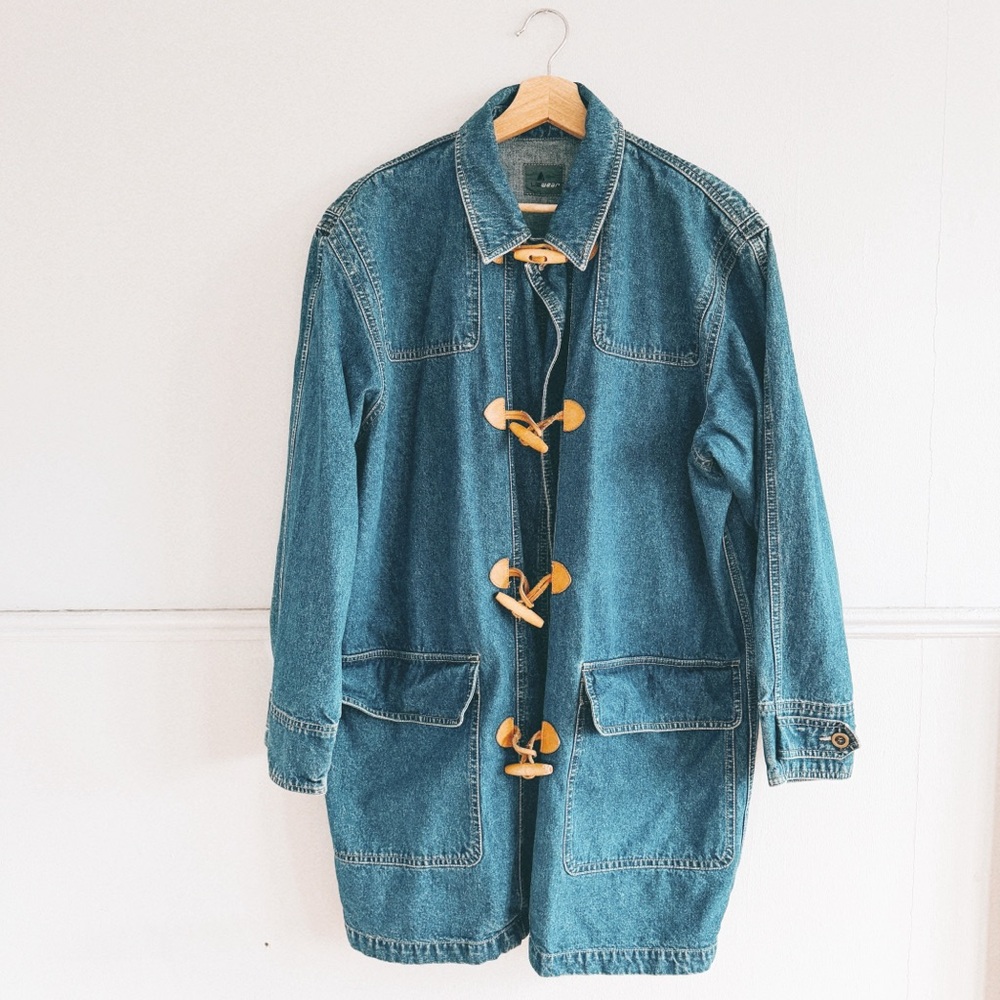 LIZWEAR > Vintage Denim Toggle Barn Jacket